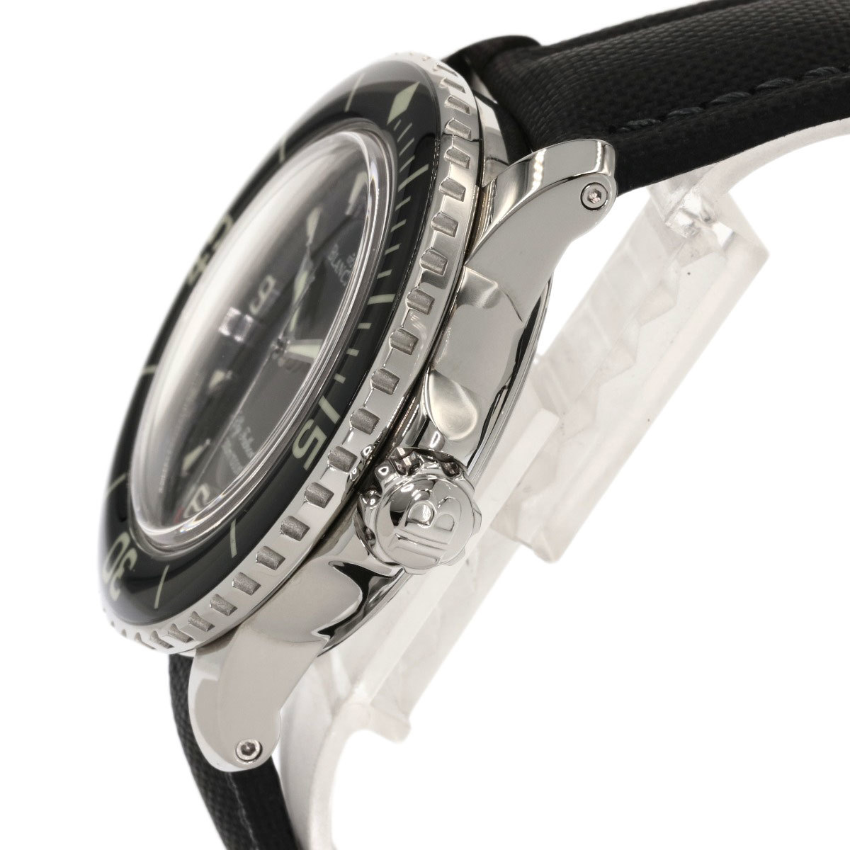 Blancpain Blancpain 5015-1130-52Afiftifazoms45mm наручные часы нержавеющая сталь ткань мужской б/у 