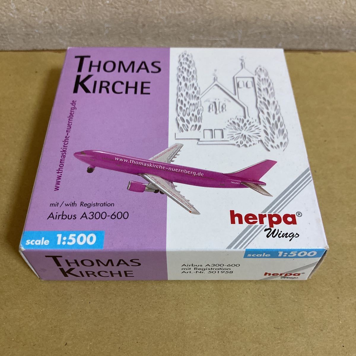 ■herpa Wings 1/500 THOMAS KIRCHE A300-600【中古品】■_画像10