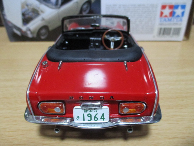 タミヤ 1/20 「 ホンダS800 」 1964ｙ チェーンタイプ（前期型）赤 フロアマット付き コレクターズクラブ ・送料 600円追跡番号付き_画像8