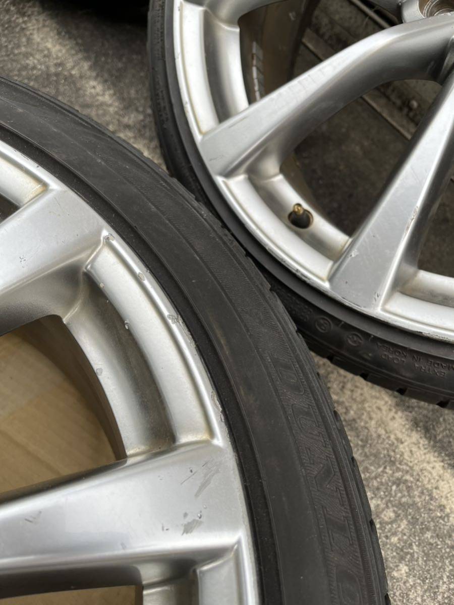 日産 V36 スカイラインクーペ 純正ホイール タイヤ/ナット付き 4本