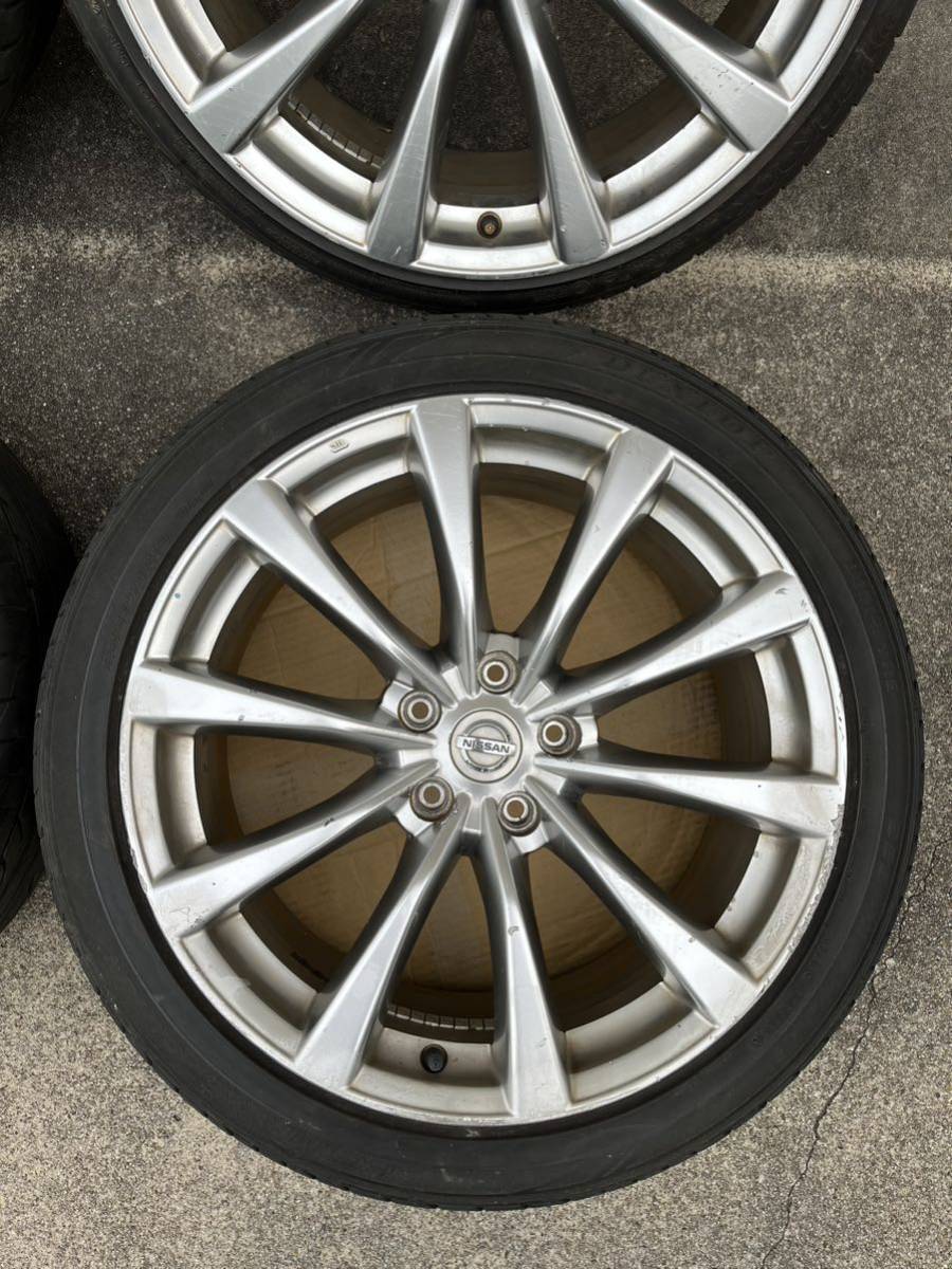 日産 V36 スカイラインクーペ 純正ホイール タイヤ/ナット付き 4本