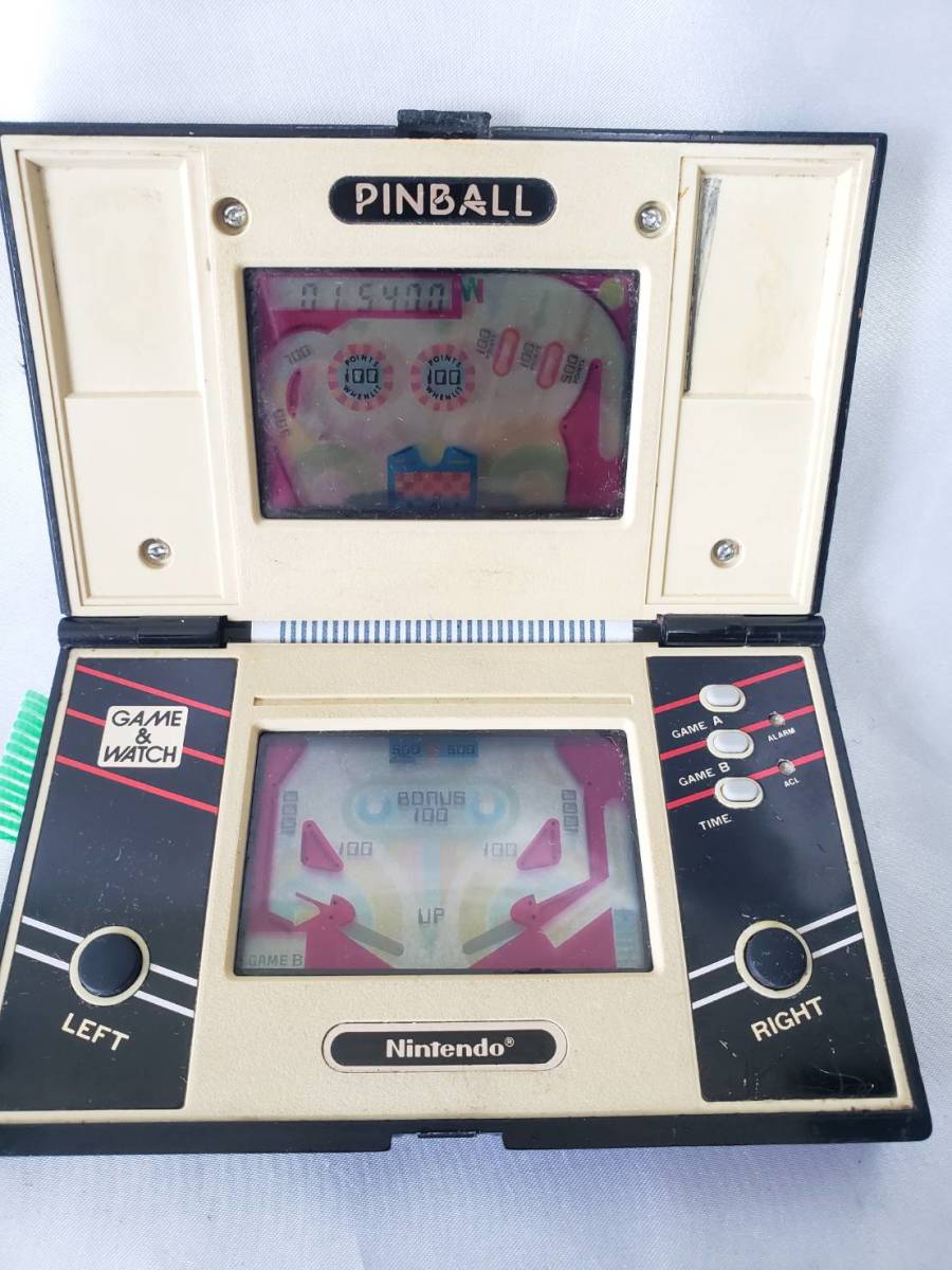 A604 nintendo GAME&WATCH PINBALL Game & Watch pin ball multi screen operation verification ending retro used receipt possible Osaka 