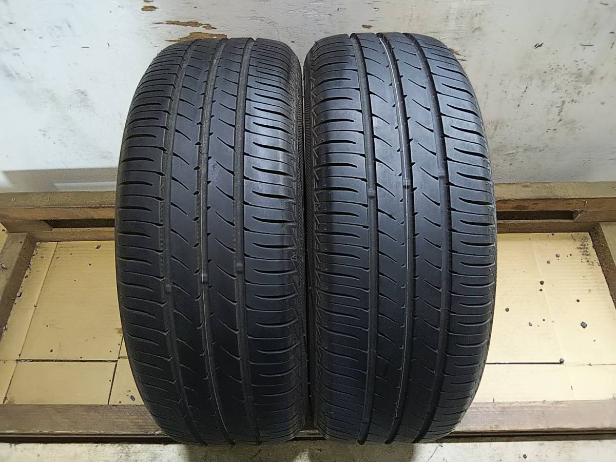 T221 175/55R15 TOYO NANOENERGY3 夏タイヤ 溝有り良品 中古売切り2本SET 法人向け送料安_画像1