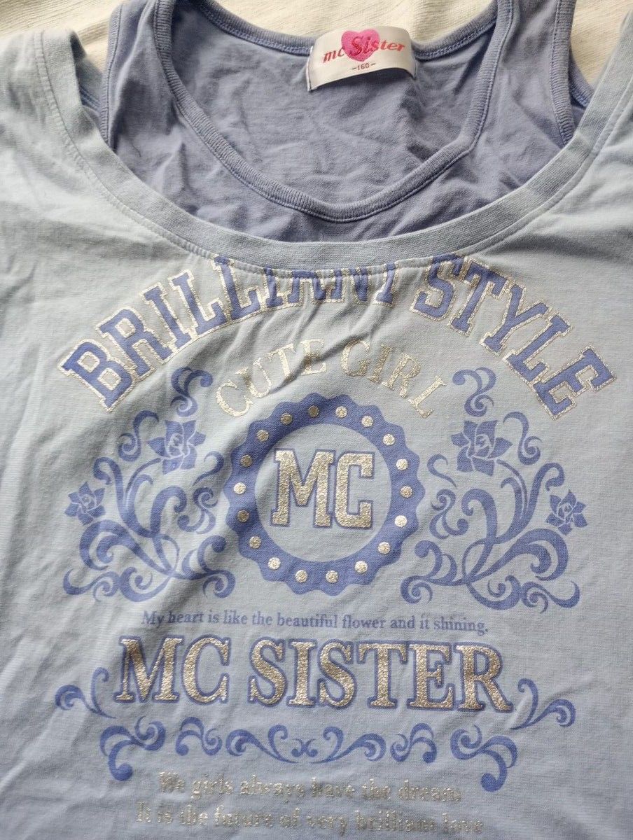 160◆mc sister◆Tシャツ◆ブルー系