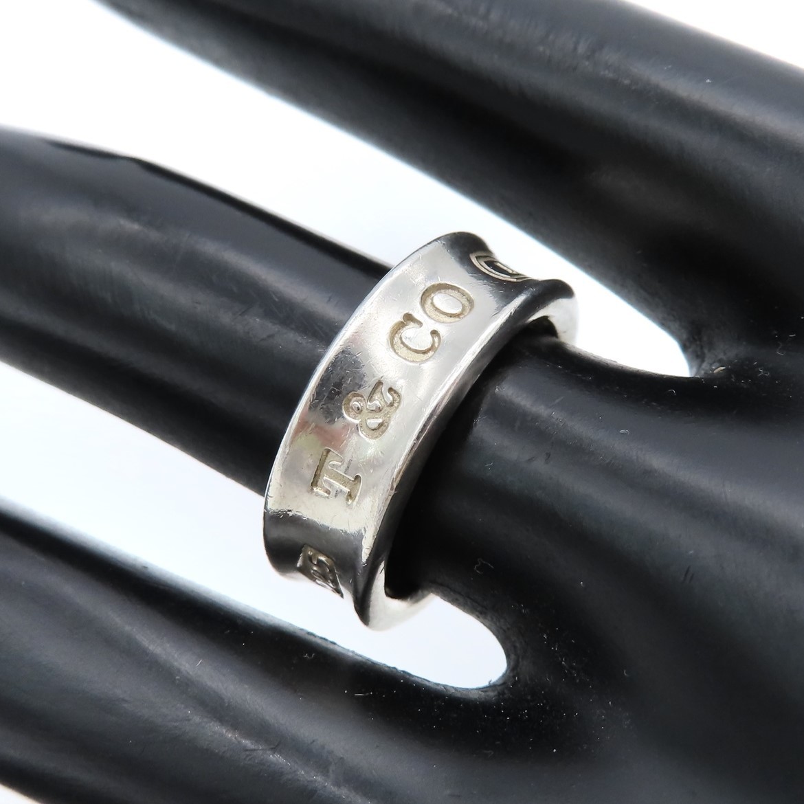 【送料無料】 美品 Tiffany&Co. ヴィンテージ ティファニー ナロー シルバー リング 指輪 11.5号 SV925 1837 RH45
