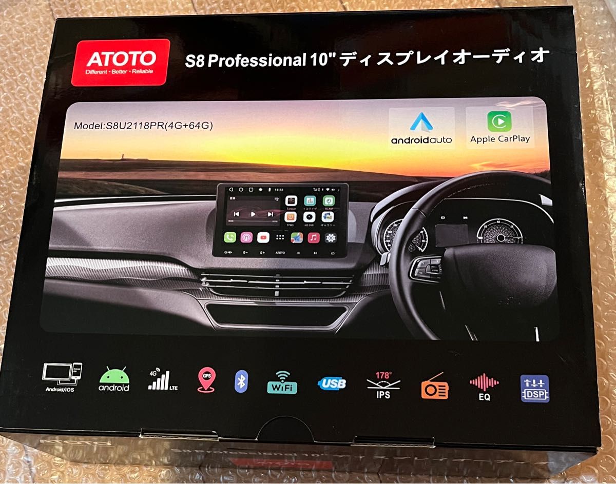 新品 ATOTO カーナビ 10型 Bluetooth対応 S8GU2118PR