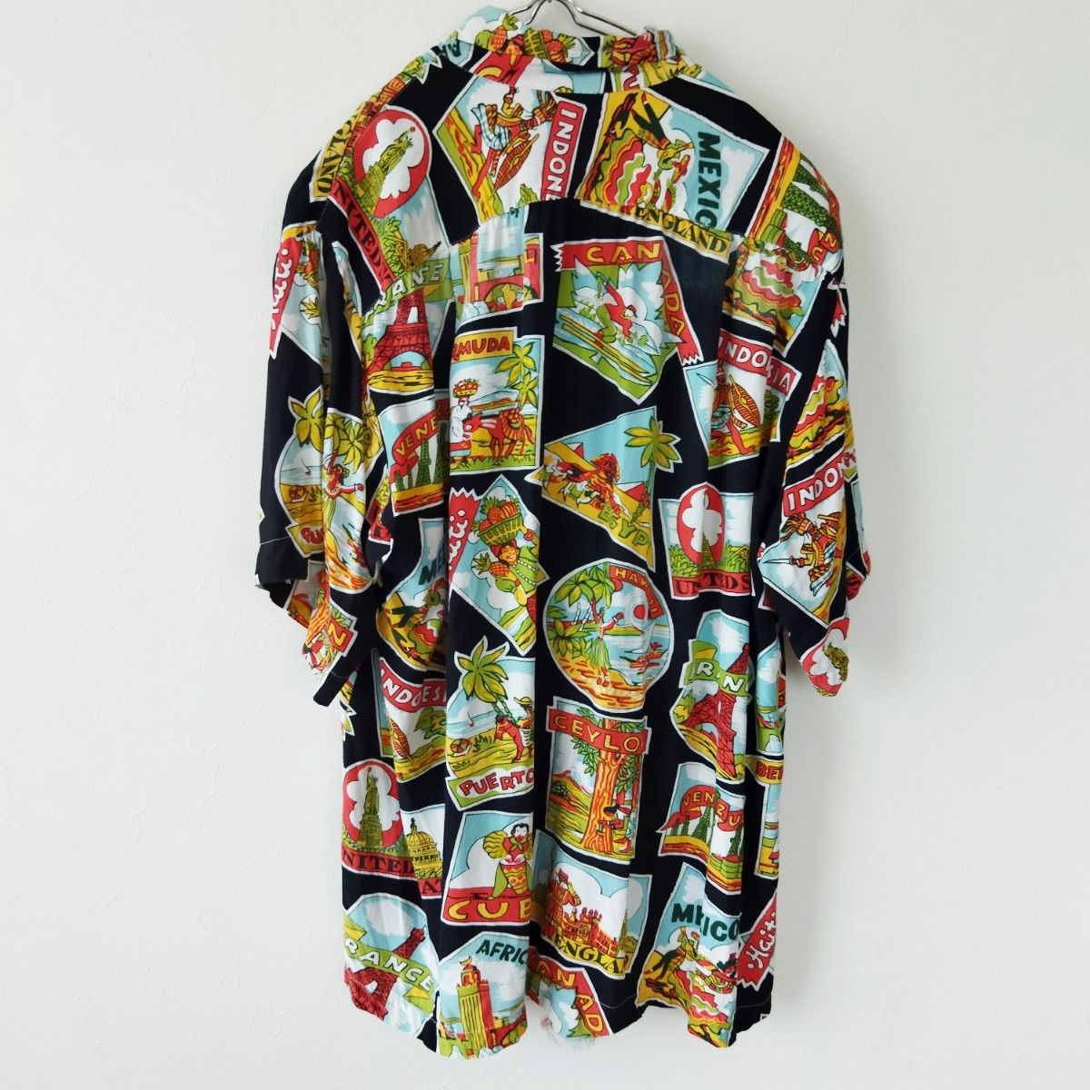 90s vintage Made in USA 総柄シャツ アロハシャツ ハワイ柄 HAWAII