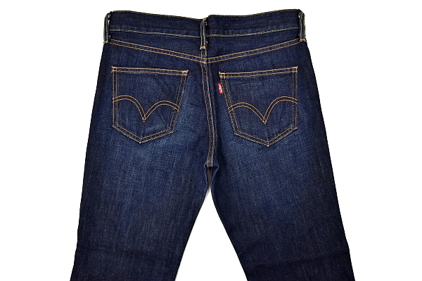 J8775★Levi's リーバイス LL502★日本製 ヴィンテージウォッシュ加工 濃紺インディゴデニム ストレート ジーンズ W29_画像7