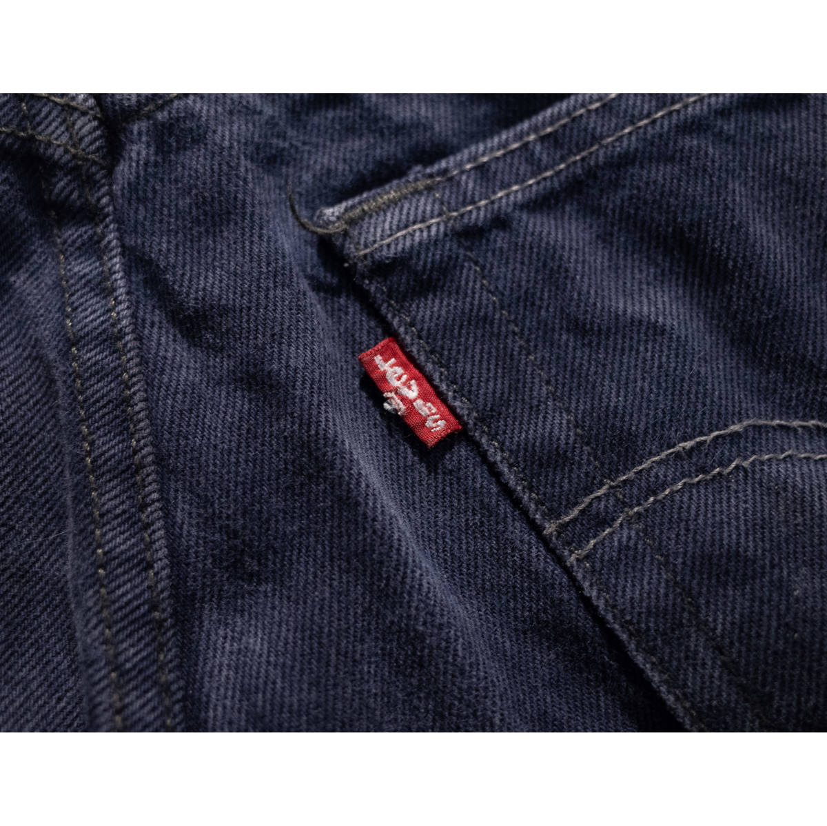 【後染め】W30×L32 / Levi’s 501XX リーバイス ボタンフライ ストレートデニム ジーンズ ネイビー グレーブラック ボタン裏4093 古着 Y2K