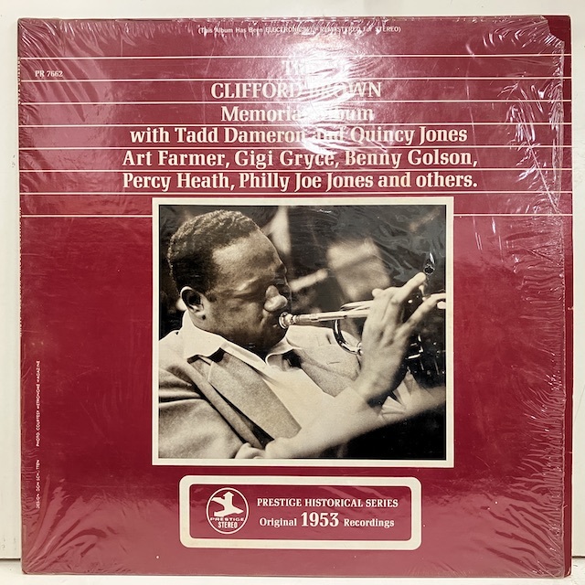 ●即決LP Clifford Brown / Memorial Album Prst7662 j37221 米盤、中央紺Trident Stereo Vangelder刻印 クリフォード・ブラウン _画像1