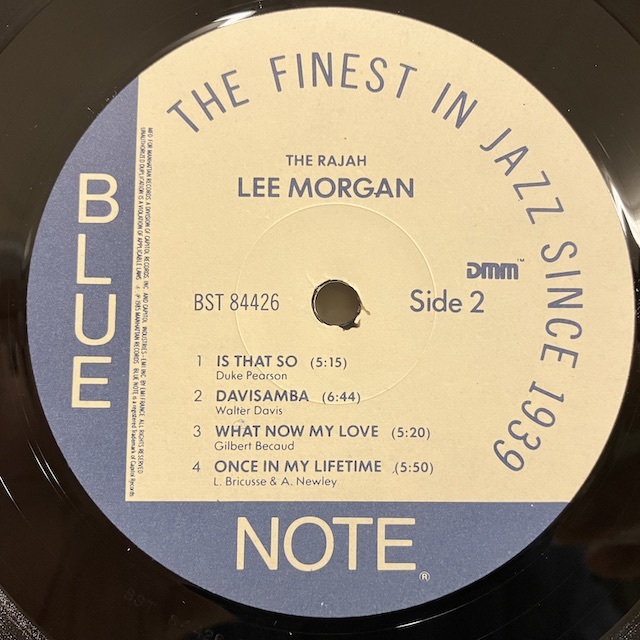 ●即決LP Lee Morgan / the Rajah bst84426 j37438 米オリジナル リー・モーガン の66年録音85年発表作品 _画像2