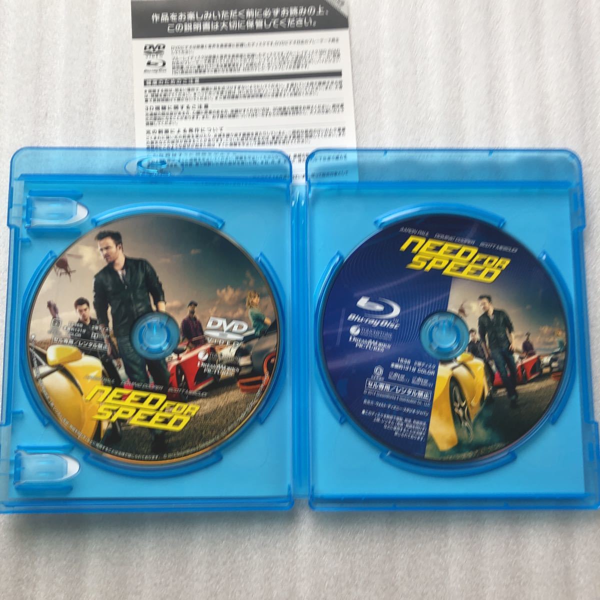 ニードフォースピード （ Ｂｌｕ　ｒａｙ　） アーロンポールドミニククーパー 中古 ブルーレイ ＋ DVD 2枚組 セル版 他多数出品中_画像2