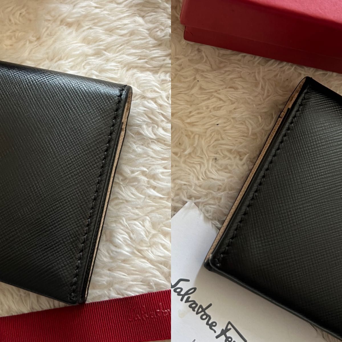 美品 Ferragamo サルヴァトーレフェラガモ 2つ折り 長財布|PayPayフリマ