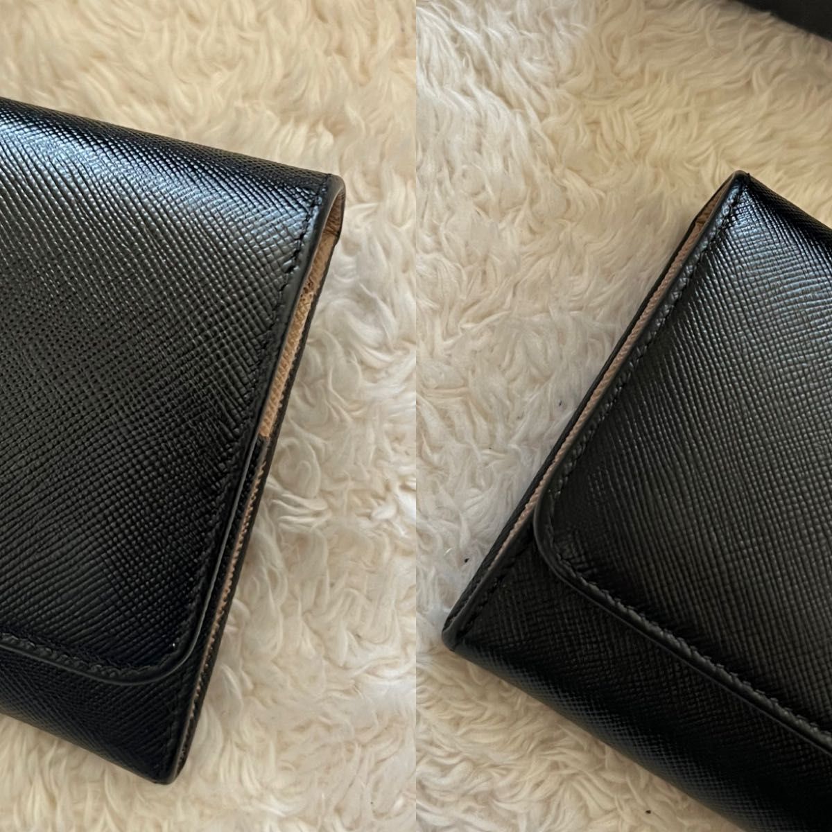 449 美品 PRADA プラダ 2つ折り 長財布|PayPayフリマ