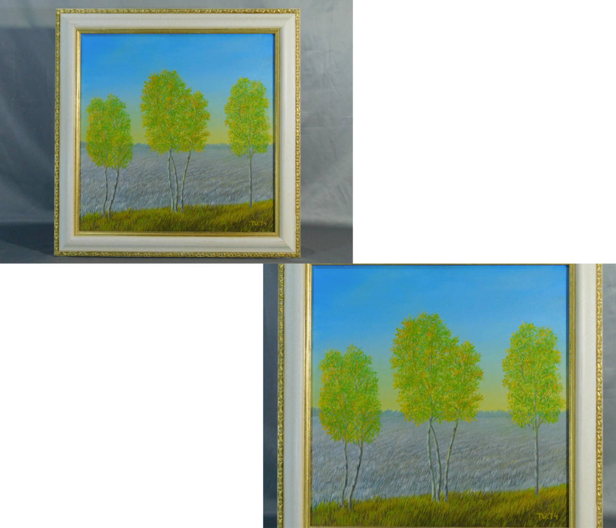 Художник Тоомас Винт(Toomas Vint Thomas * vi n ton ) manner .... white birch ( landscape painting )S6 number oil painting ( oil painting ) frame month light .s22052901