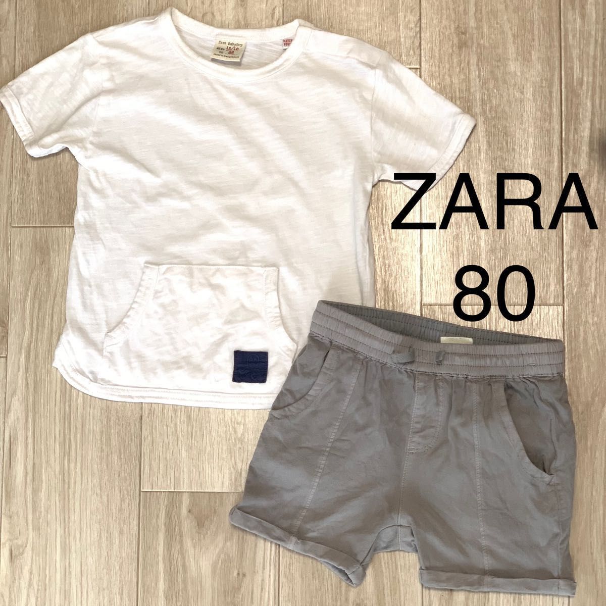 ZARA kids ZARAベビー チノショートパンツ 9-12m 80 - パンツ