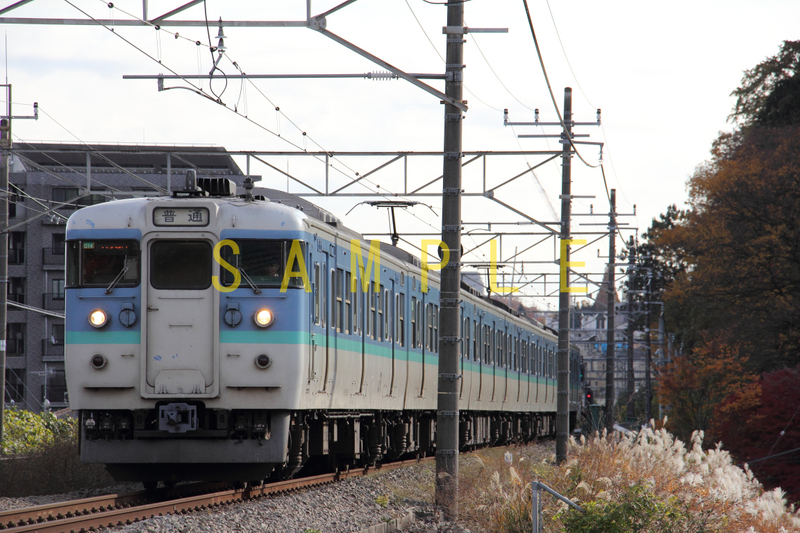 ☆00～10年代鉄道10jpgCD[115系長野車C編成6連(中央東線高尾～相模湖、小名路踏切下り、C13・C14編成)]☆_DP29215