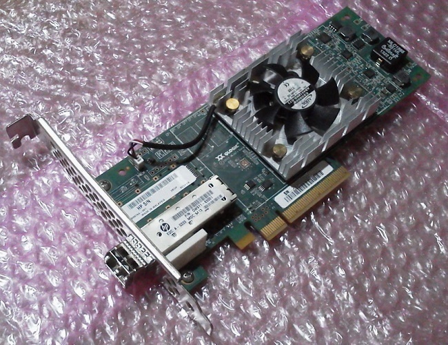 HP SN1000Q QW971 QLE2660-HP QLogic 16Gb FC HBA 1Port PCIe ホストバスアダプターカード Tall(フルハイト)ブラケット SFP+モジュール付属