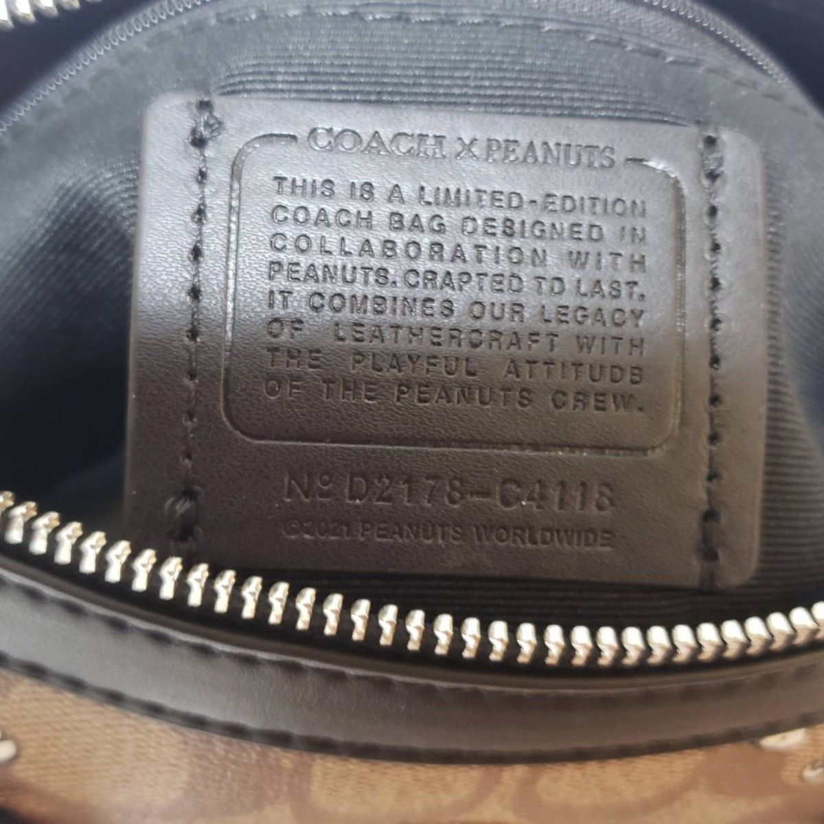 ☆コーチ COACH☆ スヌーピーコラボ ミニボストン ハンドバッグ ショルダーバック C4118 未使用