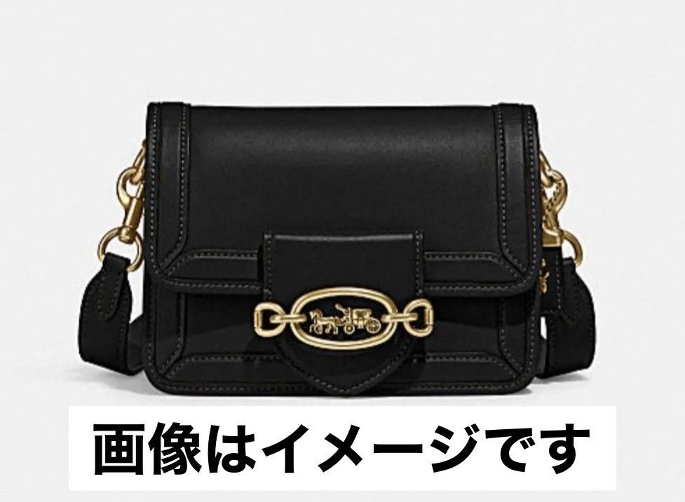 COACH コーチ ヒーロー ショルダーバッグ C ブラック ハンドバッグ