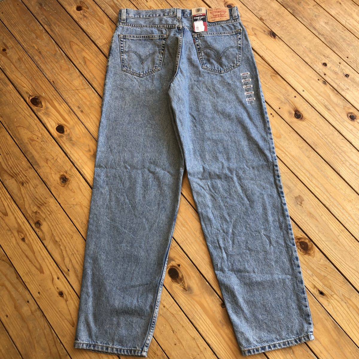 USA 古着 Levi’s 560 リーバイス メンズ W34 L34 インディゴブルー ストレート アメカジ デッドストック タグ付き未使用品 P0950_画像3