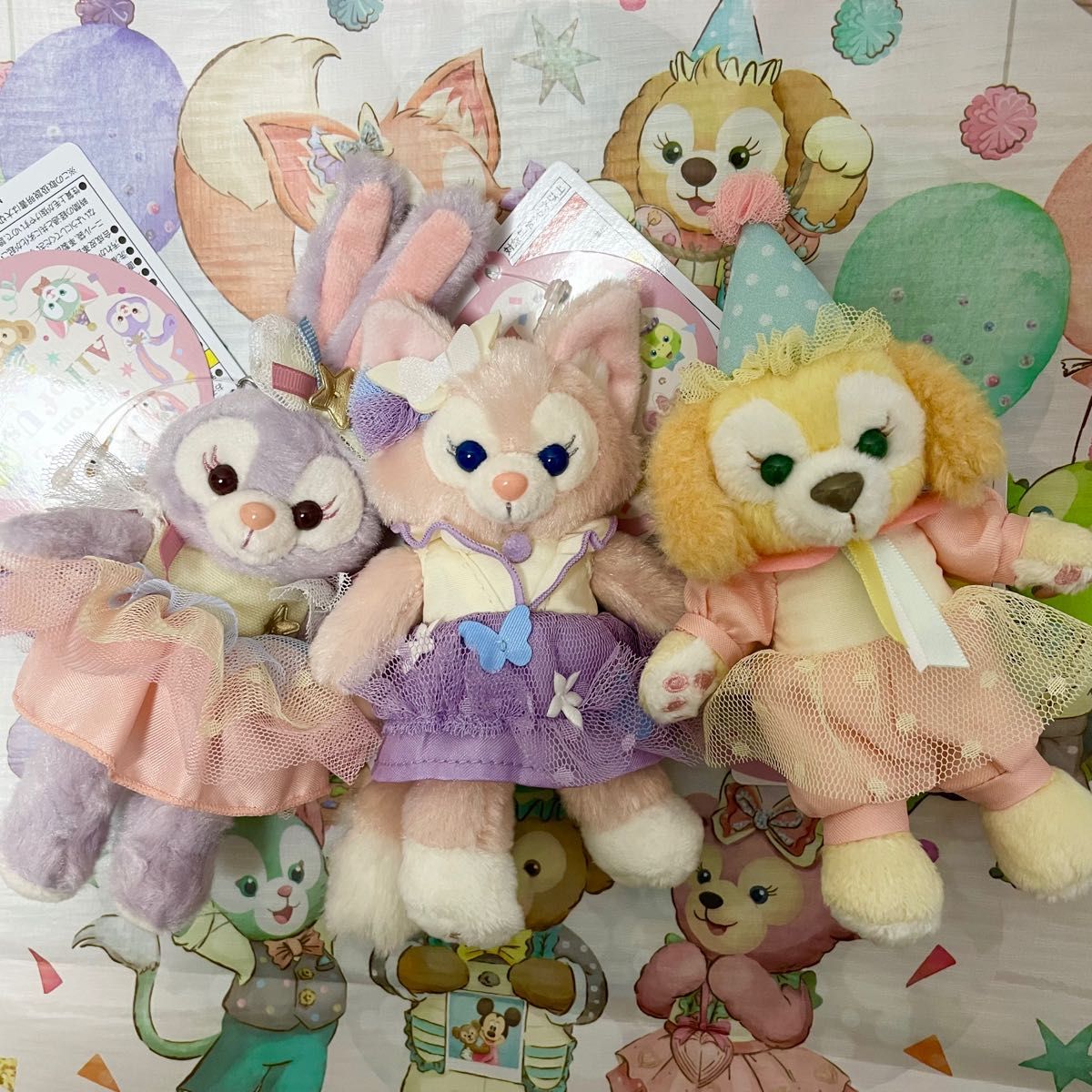 ダッフィー & フレンズ ぬいぐるみバッジ 7点セットフロムオールオブアス
