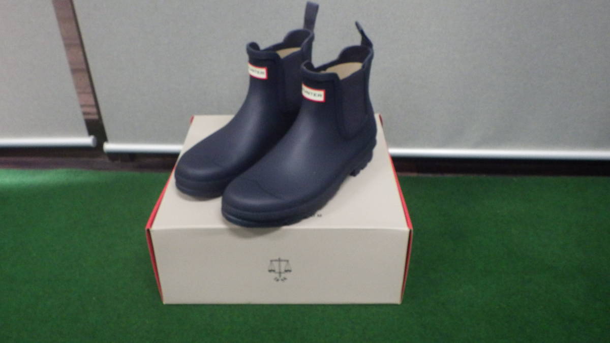 輝く高品質な オリジナル メンズ HUNTER チェルシー NVY MFS9116RMA