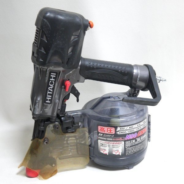日立工機 高圧ロール釘打機 NV90HMC ケース付 90mm コイルネイラ エア