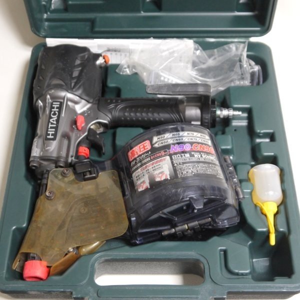 日立工機 高圧ロール釘打機 NV90HMC ケース付 90mm コイルネイラ エア