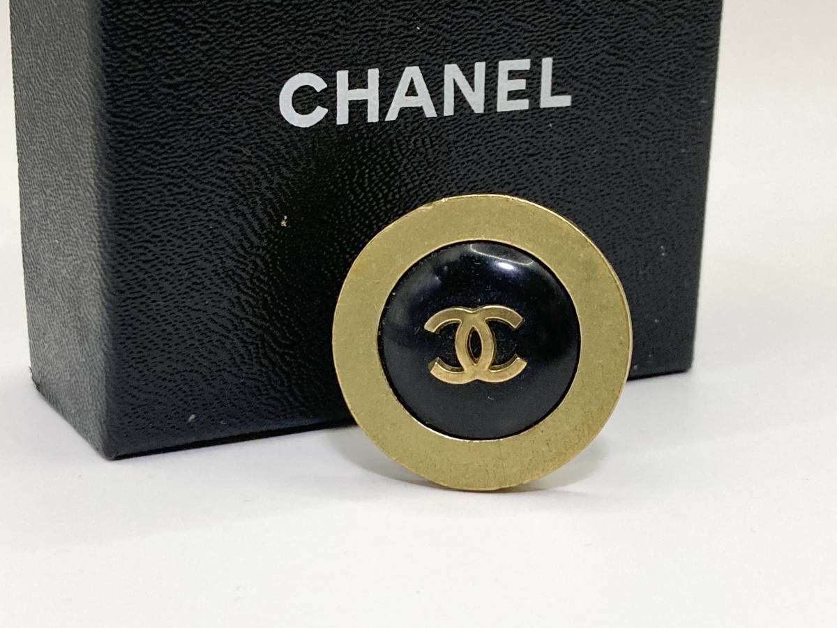 買得 ブラック イヤリング サークル 【1194】CHANEL ゴールド シャネル