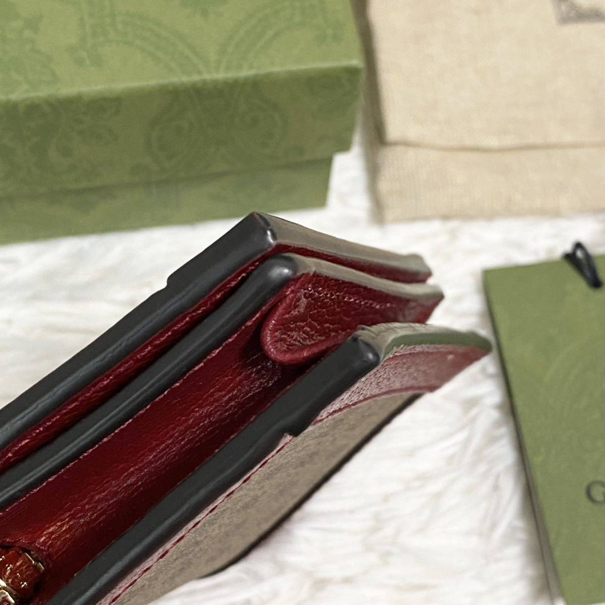 未使用】GUCCI グッチ ドラえもん 二つ折り 財布 GG ミニウォレット