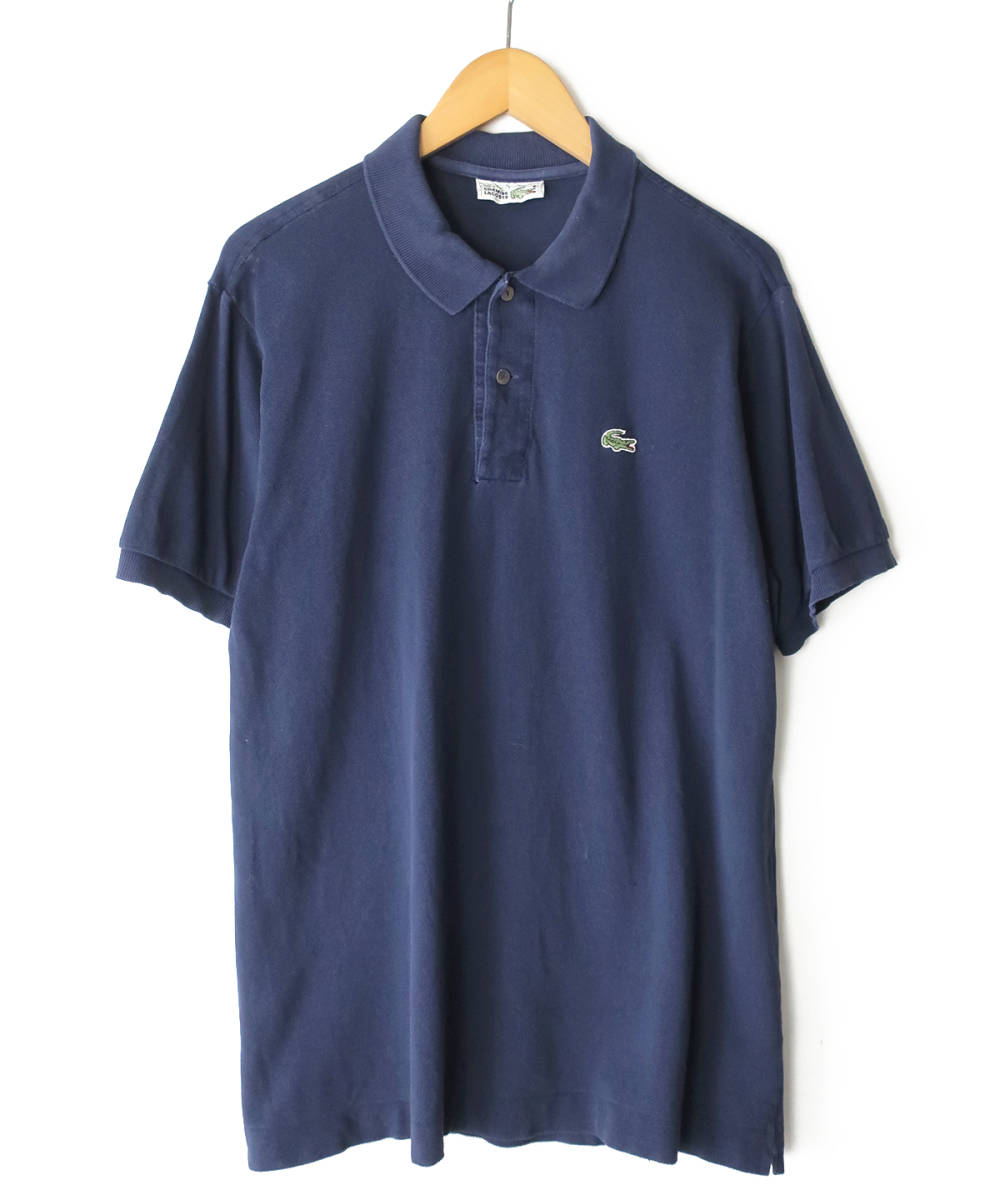 フランス製 CHEMISE LACOSTE ラコステ ポロシャツ シェルボタン