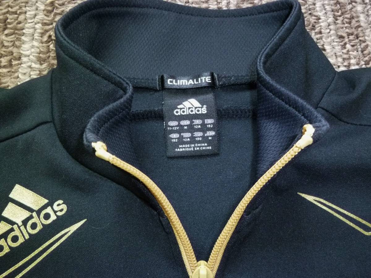 adidas climalite 　ゴールドデカロゴ　カッコイイジャケット　１４０～１５０_画像1