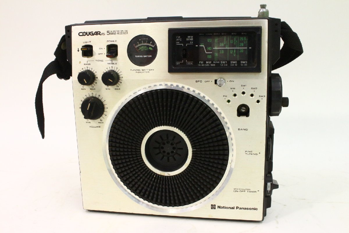 昭和レトロ】 National Panasonic クーガ ポータブルラジオ [RF-1150