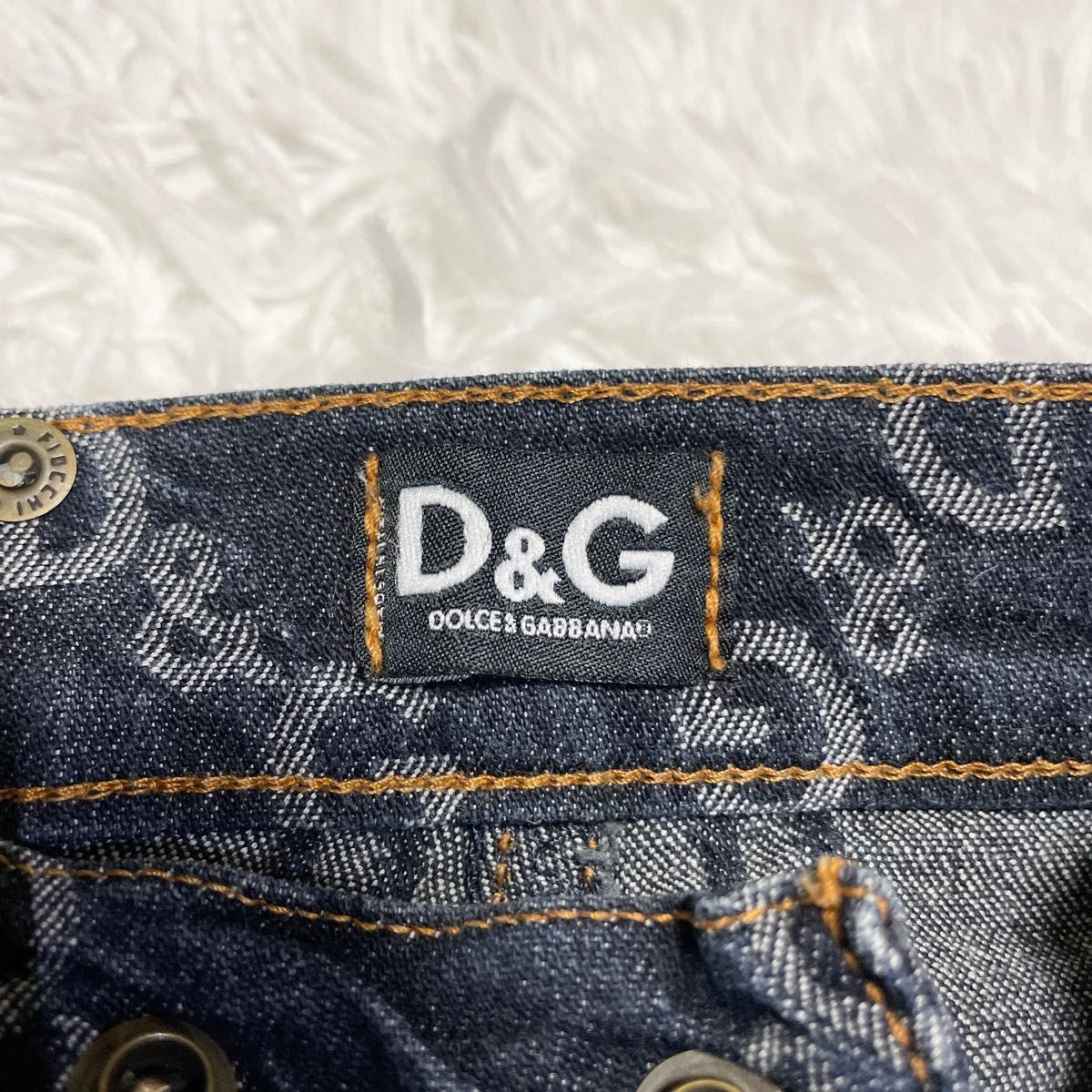 DOLCE&GABBANA ドルチェ&ガッバーナ総柄デニムパンツ インディゴ24