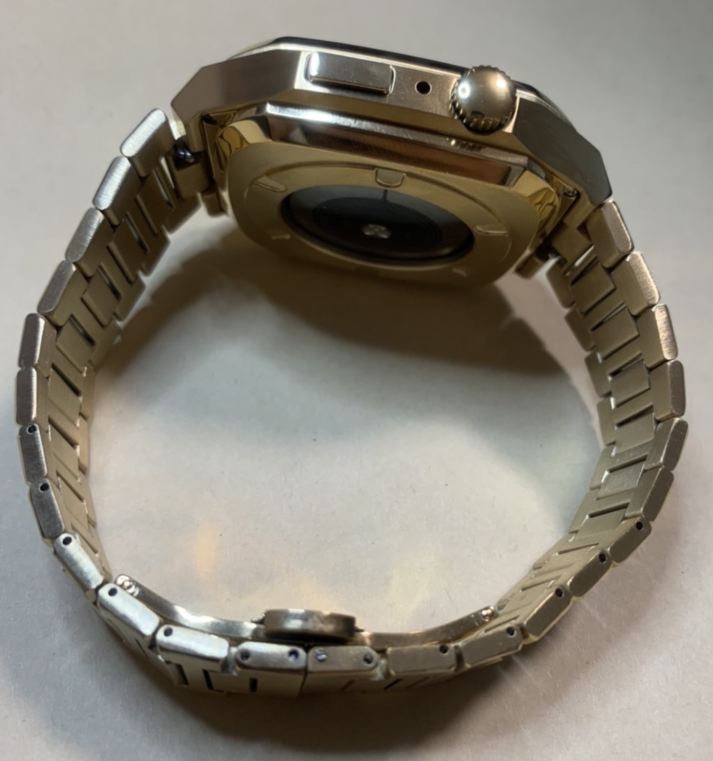 42mm 44mm 45mm* gold color - diamond * apple watch stainless steel custom metal Golden concept golden concept liking . Apple watch 