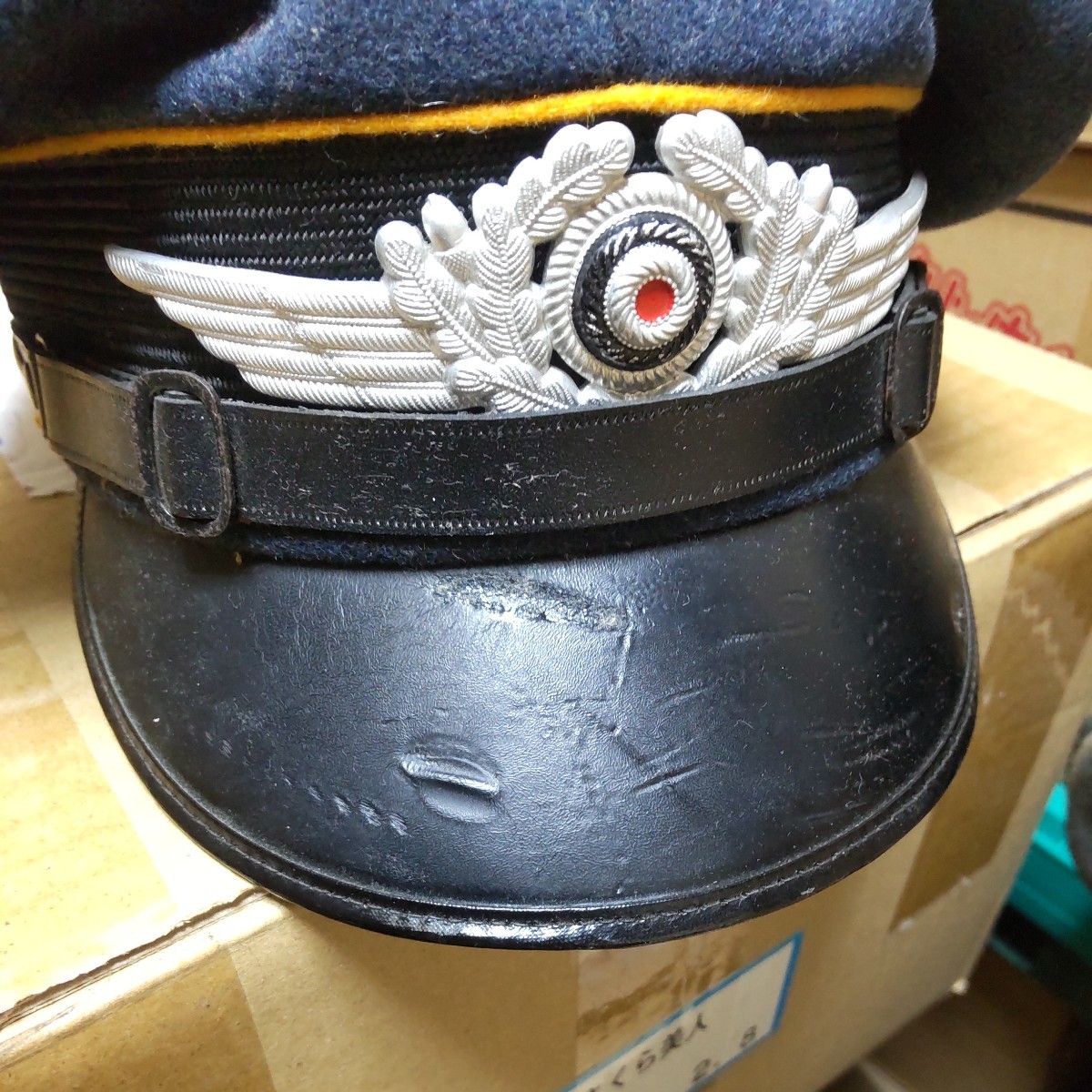 WWⅡドイツ軍 空軍 兵下士官用制帽 レプリカの画像2
