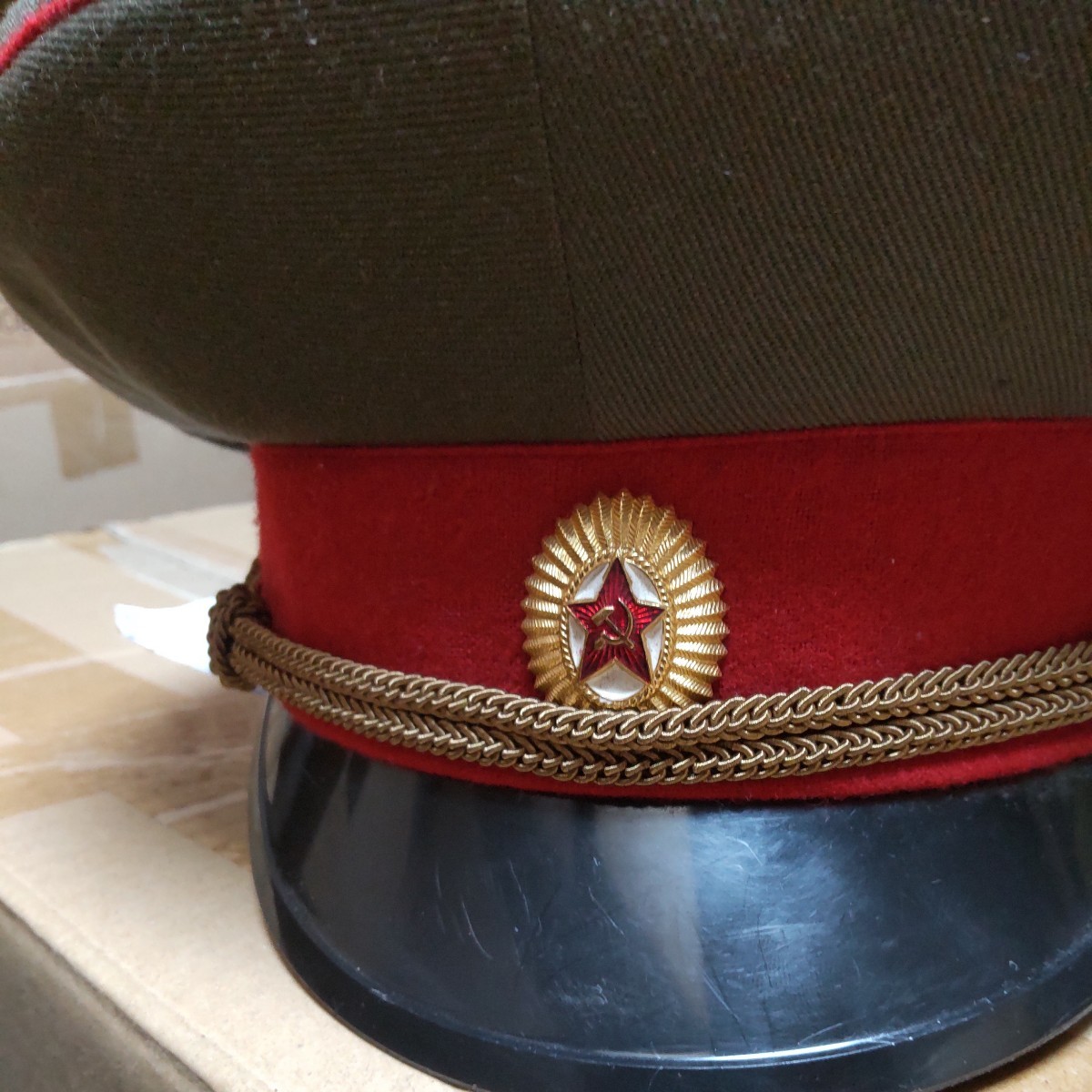 ソビエト連邦軍 地上軍 自動車化狙撃兵科 将校用制帽 ソ連の画像2