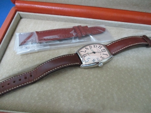 フランクミュラー腕時計☆カサブランカFRANCK MULLER／自動巻きローターはプラチナ950／中古美品／専用ケース・保証書付き／本物保証_画像2