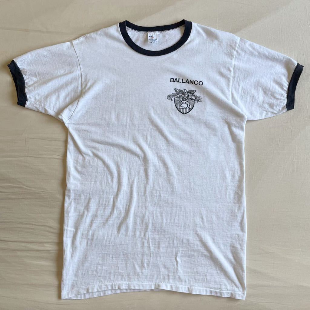 希少! 80s Champion USMA 染み込み XLリンガー Tシャツ USA製 WEST POINT 綿100 軍物 ミリタリー ビンテージ トリコタグ チャンピオン 90sの画像2