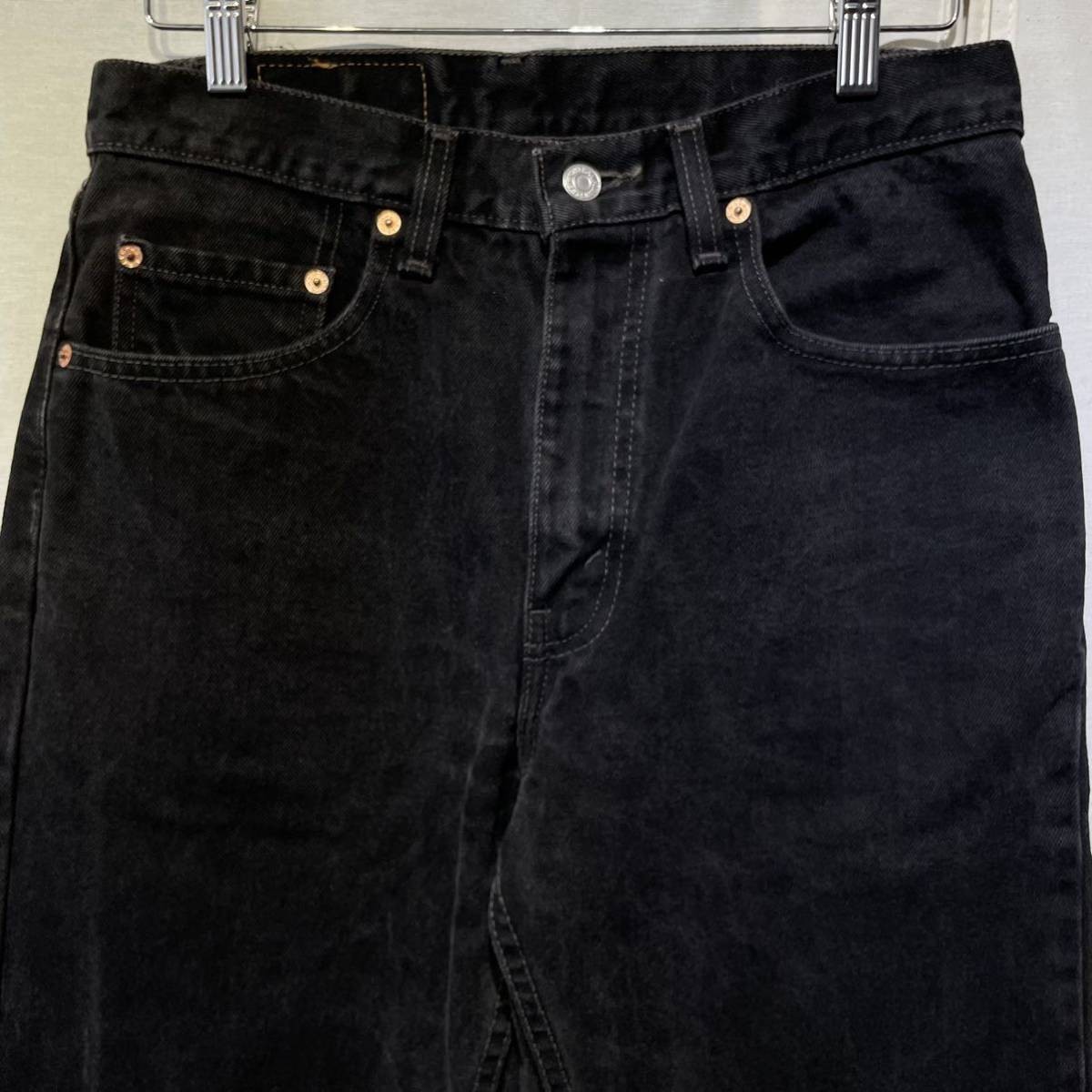 W32 90s Levi’s 505 サルファ ブラックデニム パンツ カナダ製 ビンテージ 黒 リーバイス 501_画像5