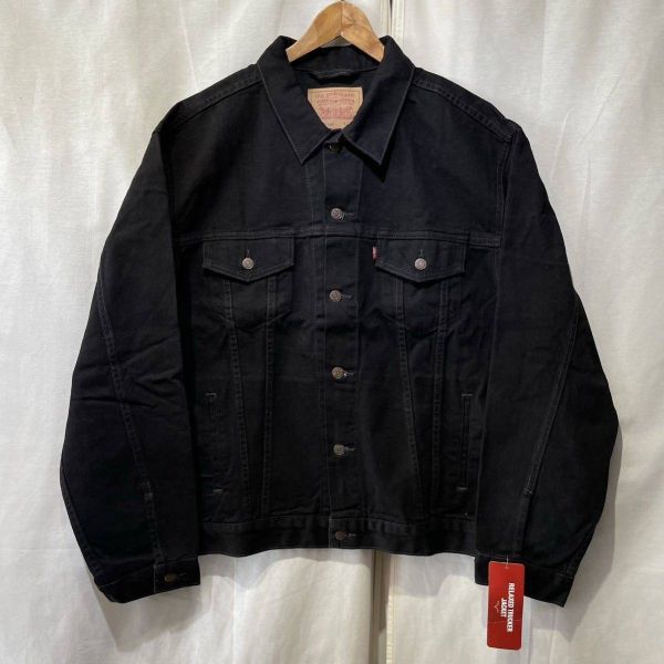 【デッドストック】02年製 Levi’s 70507 ブラックデニム ジャケット XL タグ付き ビンテージ 黒 サルファ 90s