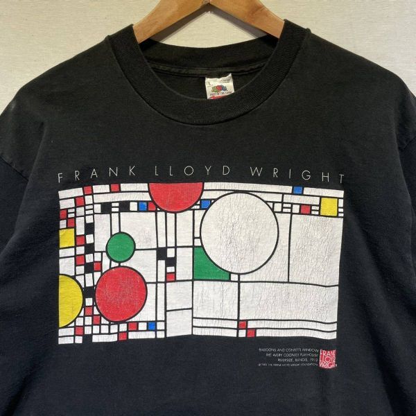 希少! 90s Frank Lloyd Wright アート Tシャツ USA製 ビンテージ FRUIT OF THE LOOM フランクロイドライト 80s_画像1