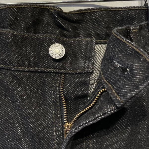 【W36L30】90s Levi’s 505 先染め ブラックデニムパンツ USA製 赤タブ 毛羽あり ビンテージ 黒_画像6