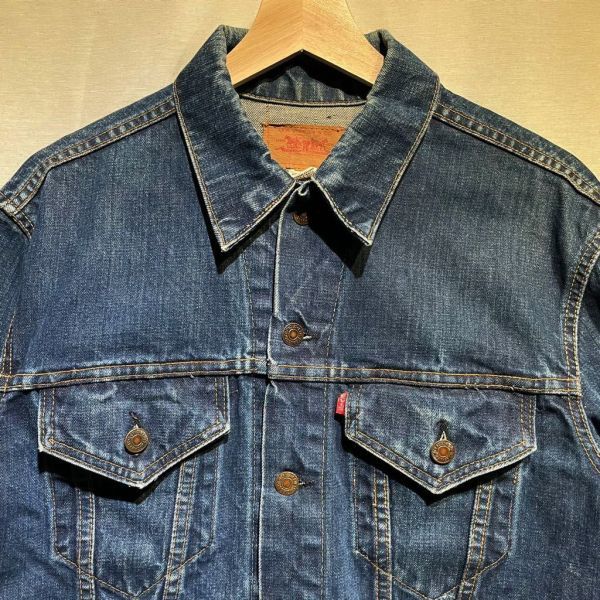 BIG SIZE 44! 60s Levi's 70505 BIGE デニムジャケット ヴィンテージ USA製 Gジャン リーバイス BIG E 70s_画像2