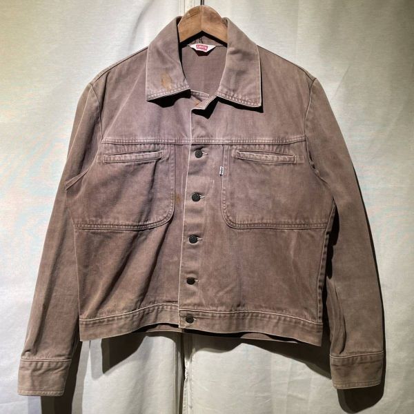 一点物! 70s Levi‘s 当時プリント コットンサテン ジャケット USA製 ビンテージ 車 リーバイス 60s 80s_画像2