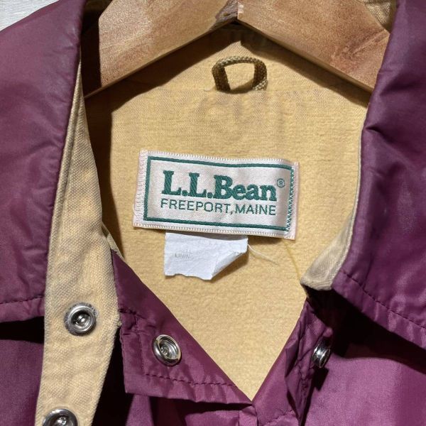 80s L.L.Bean コーチジャケット USA製 ビンテージ エンジ チンスト ll bean 60s 70s 90s_画像3