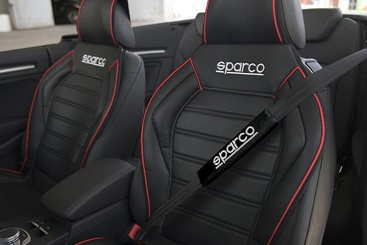*sparco shoulder pad NEW model *sparco Logo * black 2 piece entering (SPARCO CORSA/SPC1204BK-J)