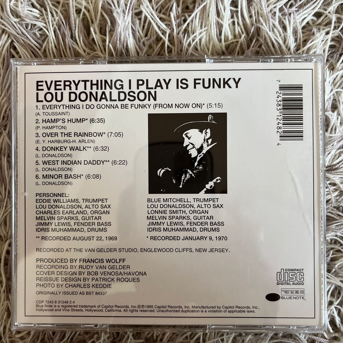 ルードナルドソン　lou donaldson  everything is funky 