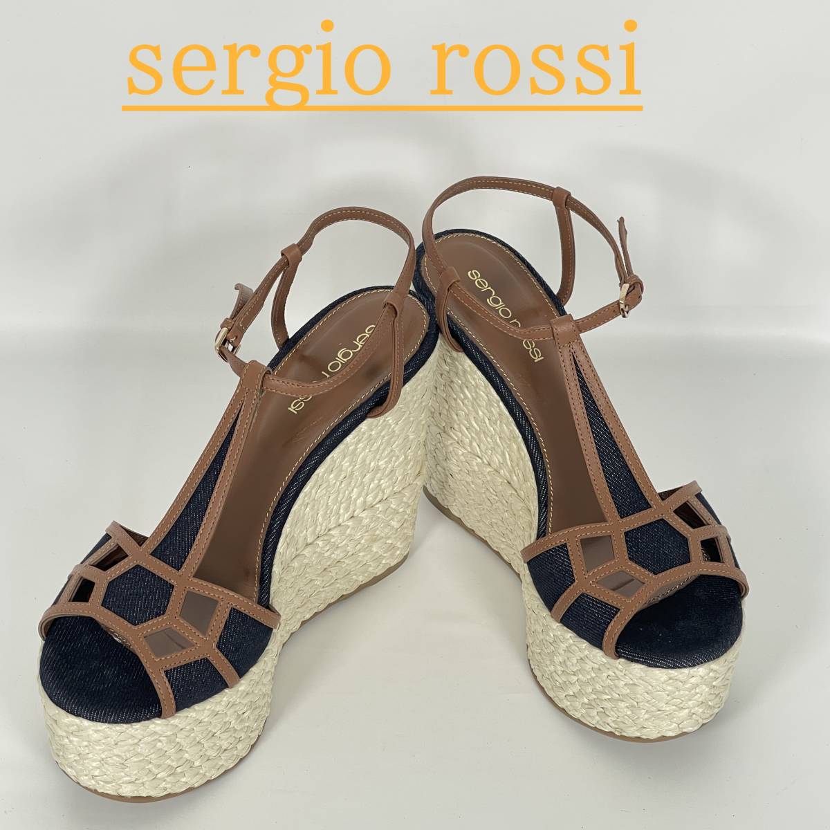 人気のファッションブランド！ 【極美品】SergioRossi セルジオロッシ